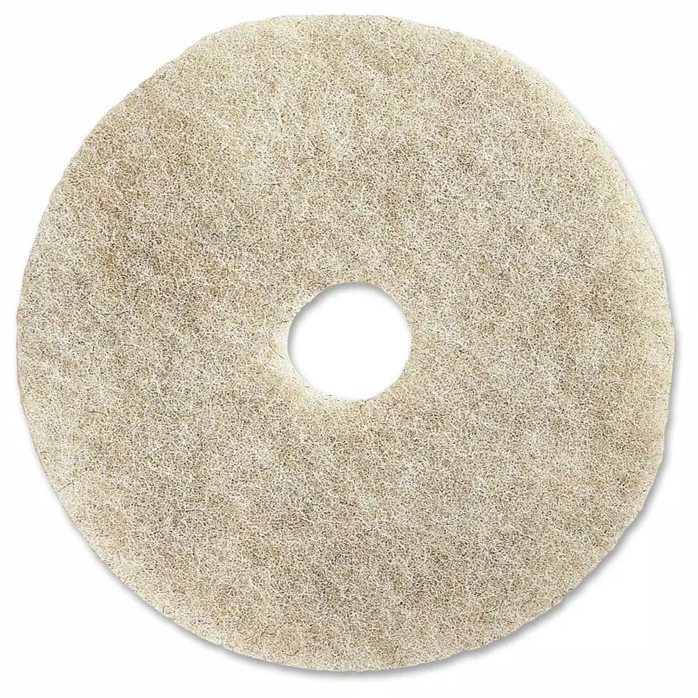Genuine Joe 20 in. Natural Soft Binder Floor Pad, 5-Pack