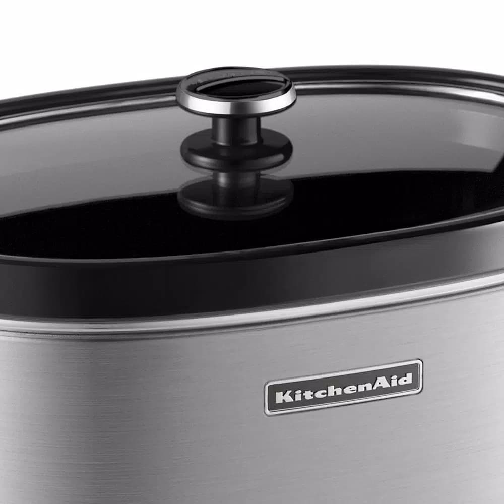 KitchenAid 6 Qt. Programmable Stainless Steel Slow Cooker with Digital Timer