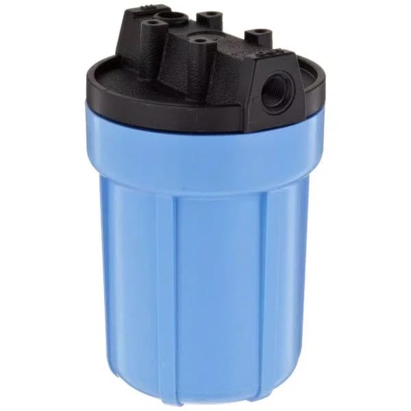 Pentek 158138 Slim Line Water Filter Housing, 1/4 in. NPT, Blue/Black