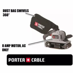 Porter-Cable 8 Amp 3 in. x 21 in. Variable Speed Belt Sander thumbnail 2