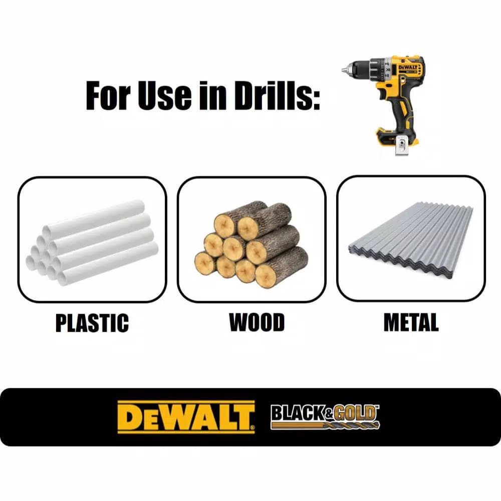 DEWALT 29-Piece Black Oxide Twist Drill Bit Set