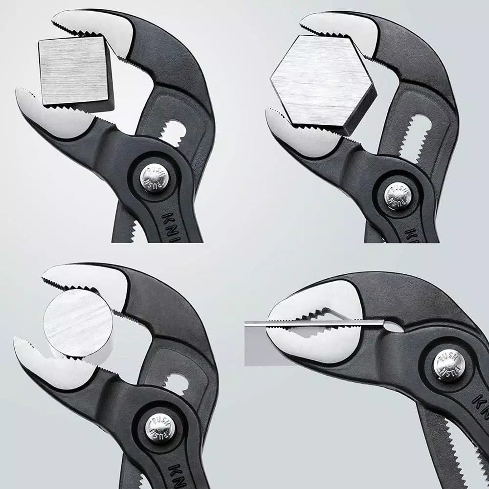 Knipex Cobra Box Joint Pliers Set with Storage Pouch, 3-Piece (5 in., 10 in., 12 in.)