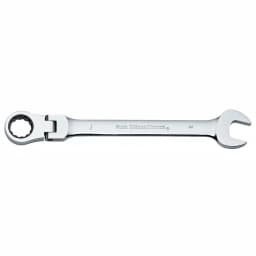 GEARWRENCH 17 mm Flex Head Combination Ratcheting Wrench, 12-Point Steel thumbnail 1
