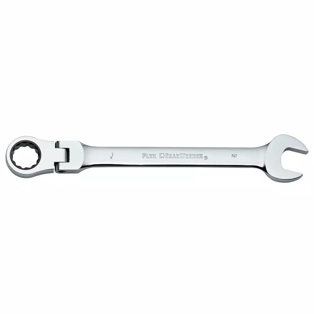 GEARWRENCH 17 mm Flex Head Combination Ratcheting Wrench, 12-Point Steel