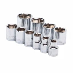Husky 3/8 in. Drive 10-Piece SAE 6-Point Socket Set thumbnail 1