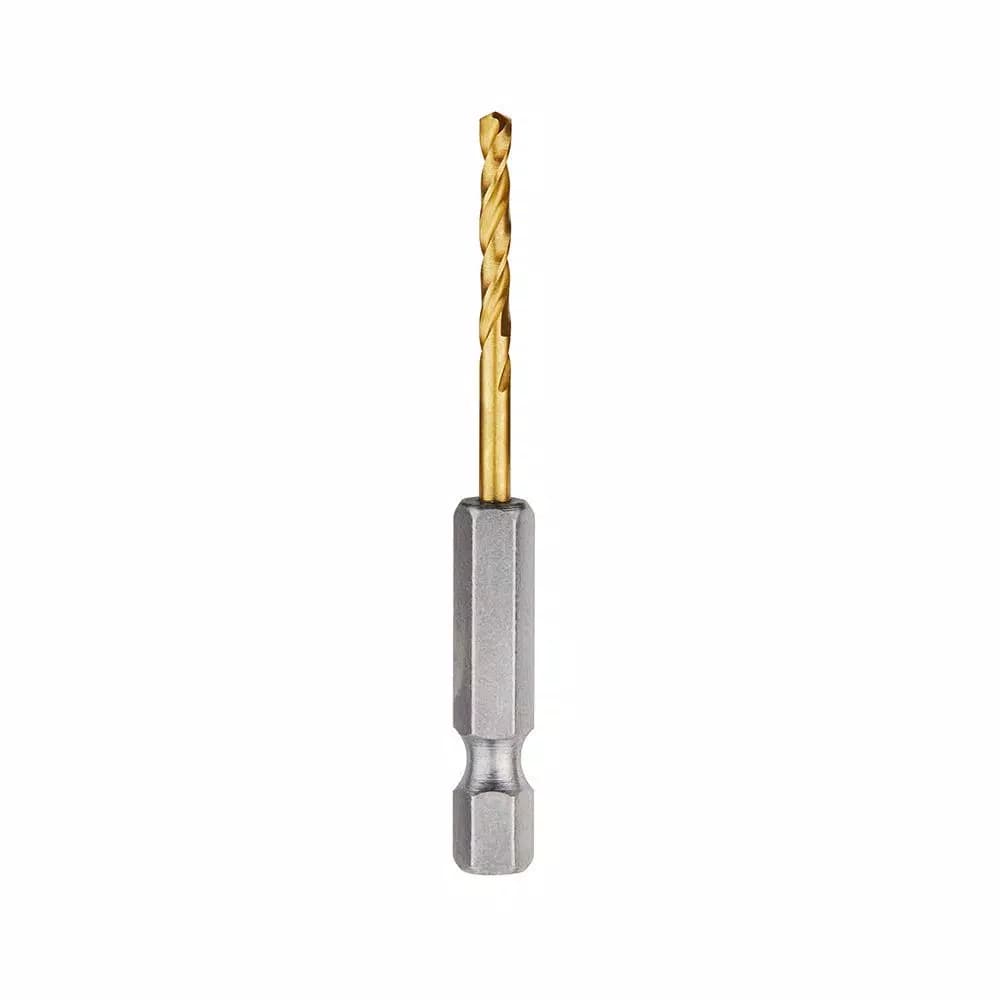 Milwaukee SHOCKWAVE 7/64 in. Titanium Twist Drill Bit, 1/4 in. Hex Shank