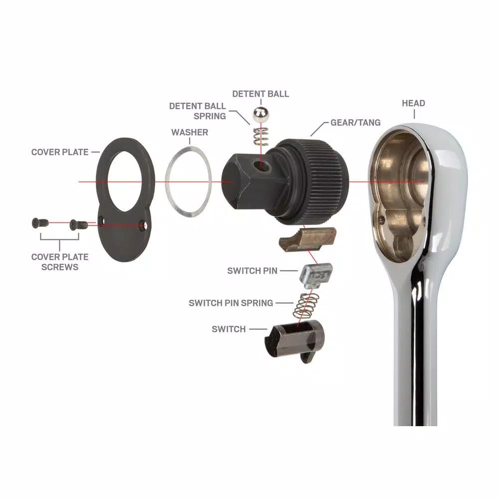 Tekton 3/4 Inch Drive x 22 Inch Ratchet, 72-Tooth High Torque Hand Tool
