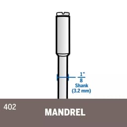 Dremel 1-1/2 in. Rotary Tool Mandrel for Cutting Wheels, Sanding Discs, and Polishing Bits thumbnail 3