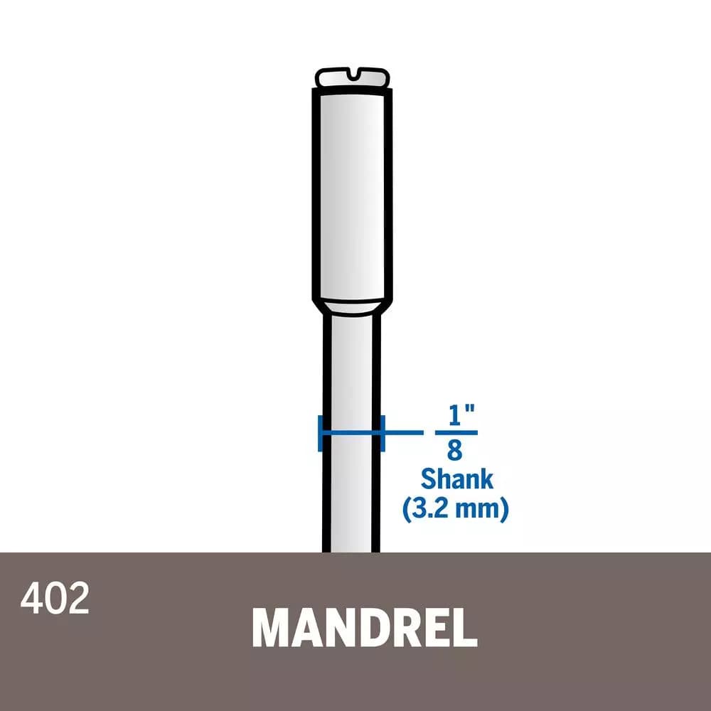 Dremel 1-1/2 in. Rotary Tool Mandrel for Cutting Wheels, Sanding Discs, and Polishing Bits