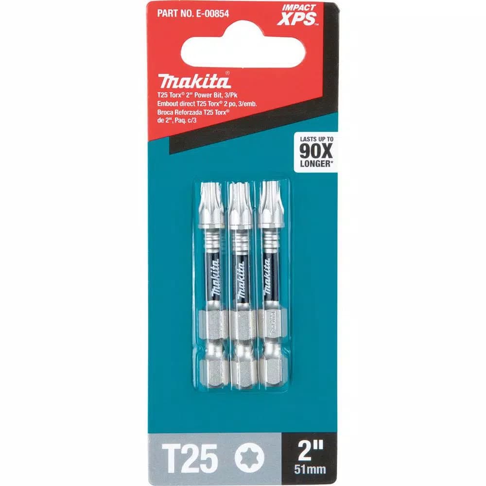 Makita ImpactXPS T25 Torx 2 in. Power Bits, 3-Pack