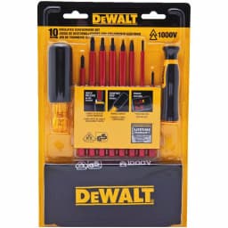 DEWALT 10-Piece 1,000-Volt VDE Certified Insulated Screwdriver Set thumbnail 3