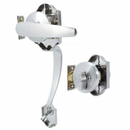 Toledo Fine Locks Single Cylinder Satin Nickel Keyed Entry Handleset thumbnail 2