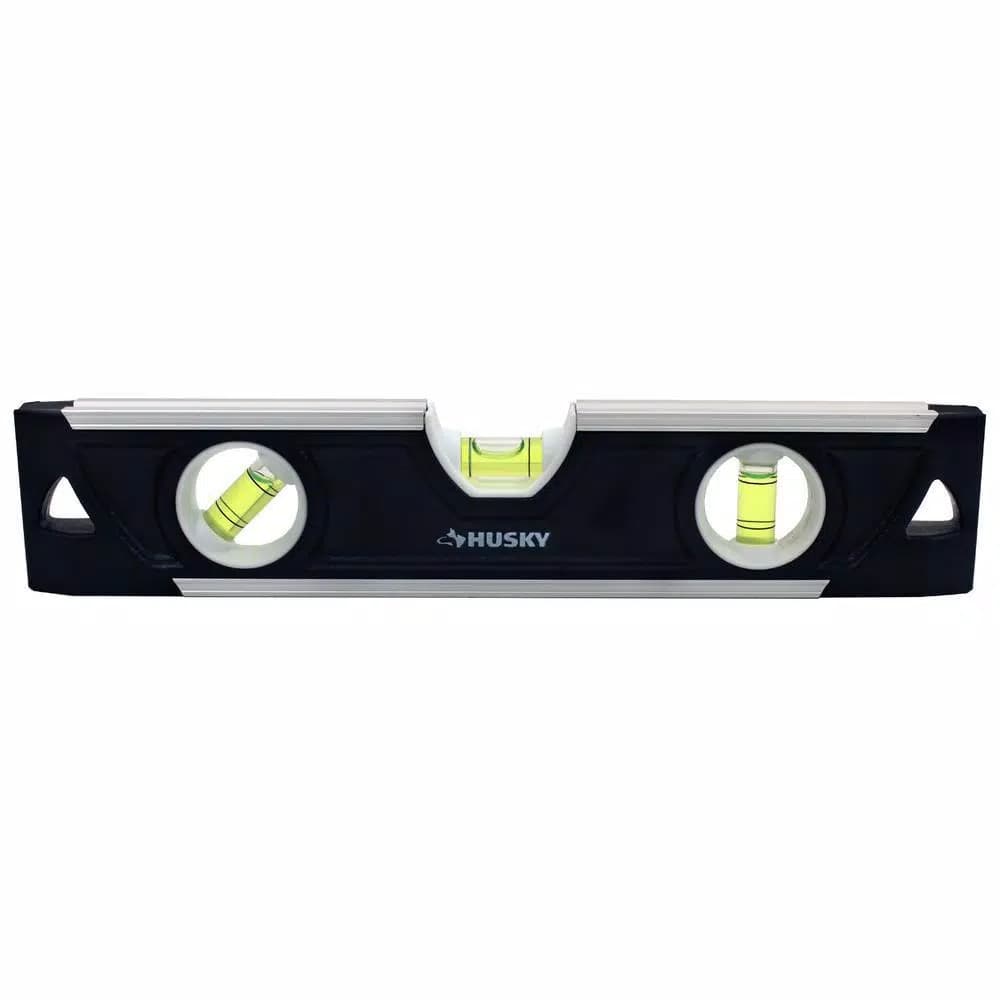 Husky 9 in. Magnetic Torpedo Level with Aluminum Reinforced Frame