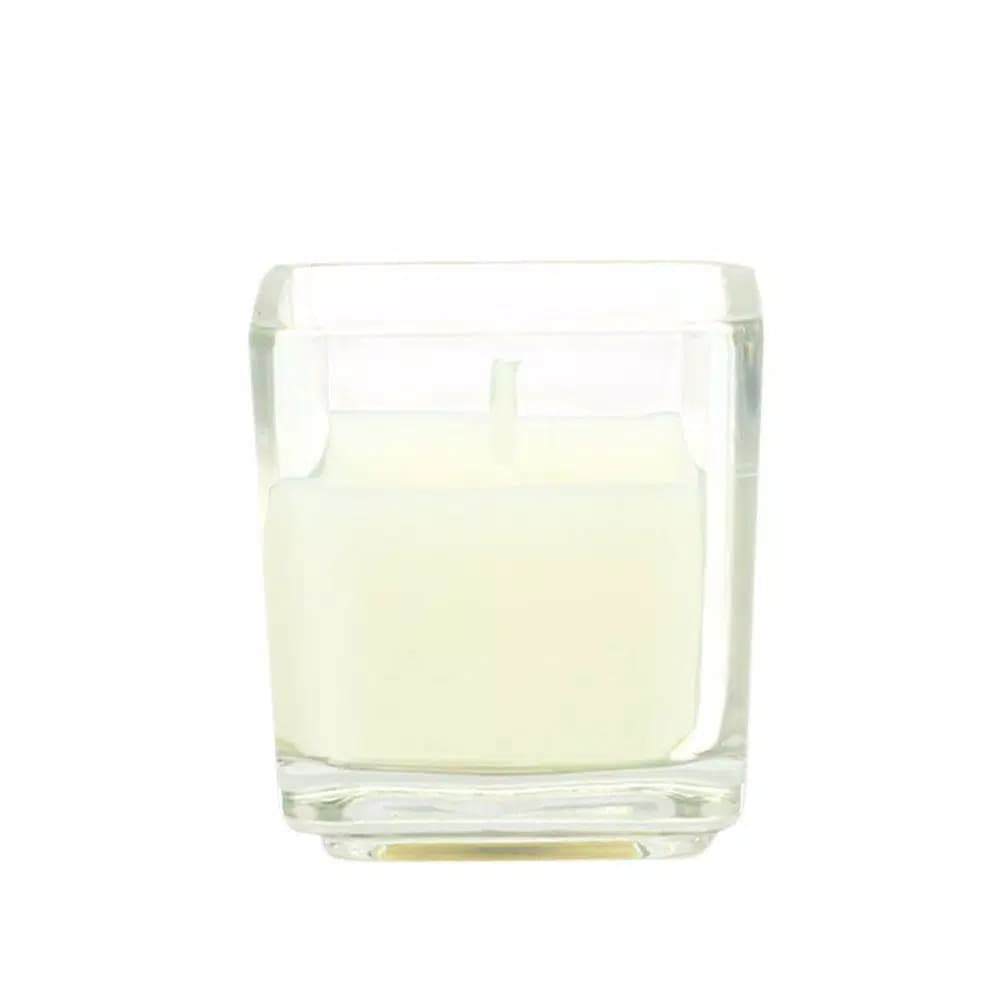 Zest Candle 2 in. Ivory Square Glass Votive Candles, 12-Pack