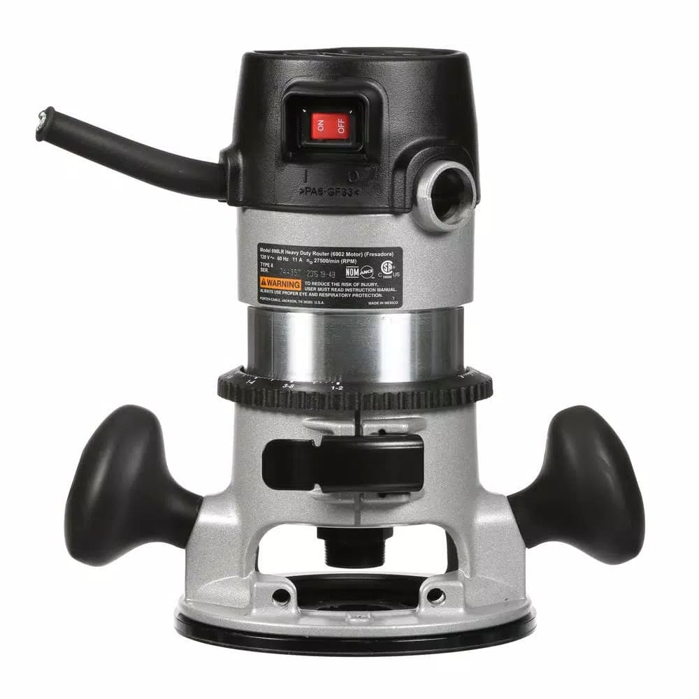 Porter-Cable 1.75 HP Fixed Base Router Kit, 11 Amp, 27500 RPM