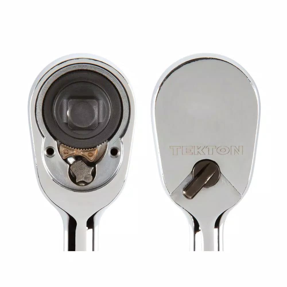 Tekton 1/4 in. Drive x 3 in. Stubby Ratchet, 90-Tooth Ultra-Compact Design