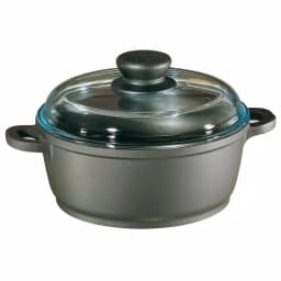 Berndes Tradition 2.5 Qt. Round Cast Aluminum Nonstick Dutch Oven with Glass Lid, Gray thumbnail 1