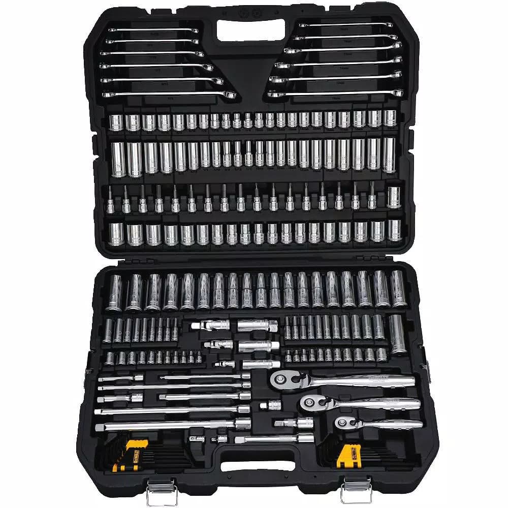 DEWALT 204-Piece Mechanics Tool Set with Ratchets and Sockets