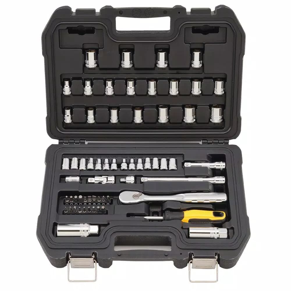 DEWALT 61-Piece 1/4 in. and 3/8 in. Drive Combination Socket Set
