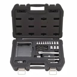 DEWALT 37-Piece 1/4 in. Drive Metric Socket Set with Ratchet and Bit Driver thumbnail 3