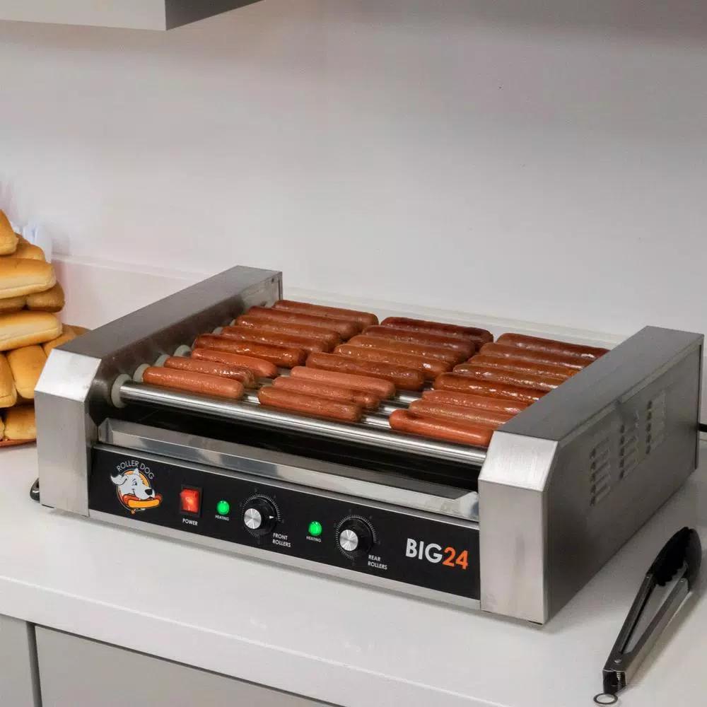 Funtime Roller Dog 289 sq. in. Stainless Steel Hot Dog Roller Grill