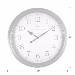 FirsTime 20 in. Avery Whisper Wall Clock - Oil Rubbed Bronze, Non-Ticking thumbnail 4