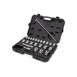 TEKTON 25-Piece 3/4 in. Drive 12-Point Socket and Ratchet Set, SAE thumbnail 2