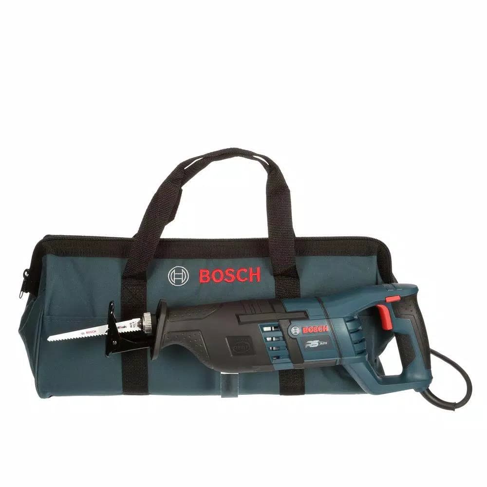 Bosch 12 Amp Corded 1 in. Variable Speed Compact Reciprocating Saw with Carrying Case