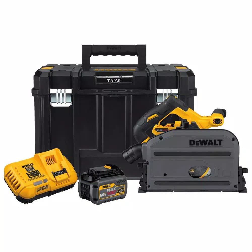 DEWALT FLEXVOLT 60V MAX Brushless 6-1/2 in. Track Saw Kit with 6.0Ah Battery
