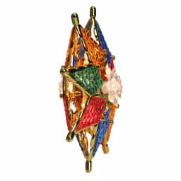 Northlight 8 in. Multi-Color Crystal 8-Point Star Christmas Tree Topper, Prelit thumbnail 3