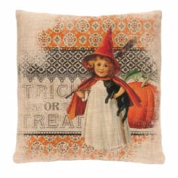 Heritage Lace Victorian Halloween Graphic Throw Pillow, 18 x 18 in, Natural Polyester thumbnail 4