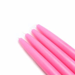 Zest Candle 6 in. Hot Pink Taper Candles, 12-Set Unscented Paraffin Wax thumbnail 1