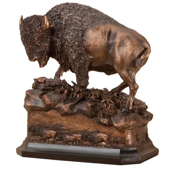 Big Sky Carvers American Icon Buffalo Sculpture - Montana Bronze Wildlife Statuary