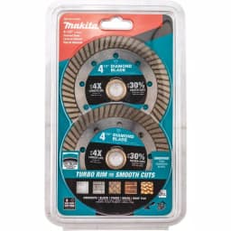 Makita 4.5 in. Turbo Rim Diamond Blade for General Purpose, 2-Pack thumbnail 2