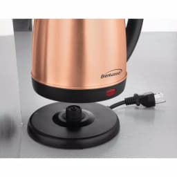 Brentwood Appliances KT-1770RG 1.2L Rose Gold Cordless Electric Kettle, 5-Cup Stainless Steel thumbnail 7