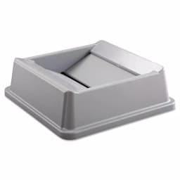 Rubbermaid Commercial Products Rubbermaid Commercial Untouchable Replacement Swing Top Lid, Grey, Square thumbnail 3
