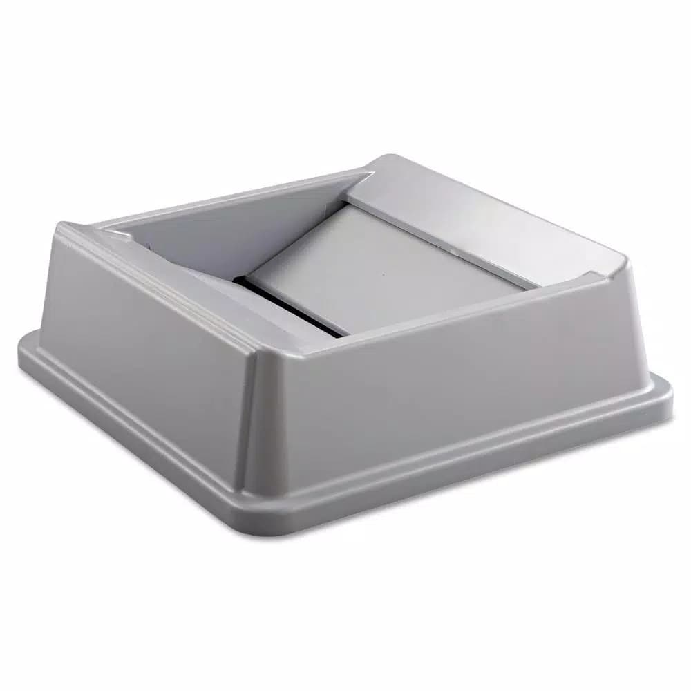 Rubbermaid Commercial Products Rubbermaid Commercial Untouchable Replacement Swing Top Lid, Grey, Square