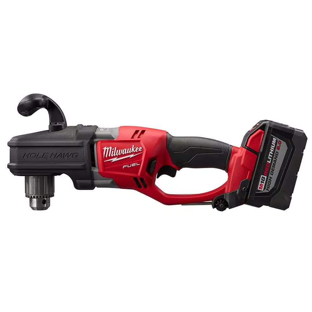 Milwaukee M18 FUEL 1/2 in. Right Angle Drill Kit with (2) 9.0 Ah Batteries and Rapid Charger