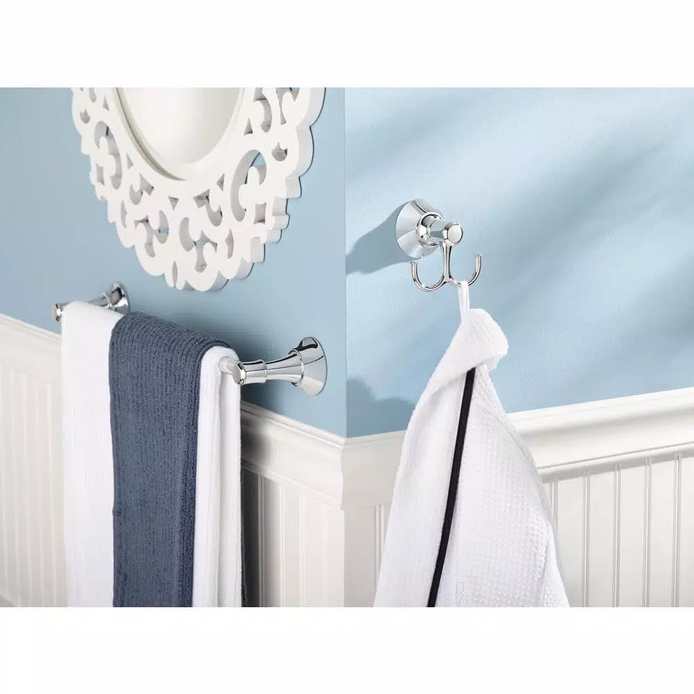 MOEN Ashville 24 in. Chrome Single Towel Bar