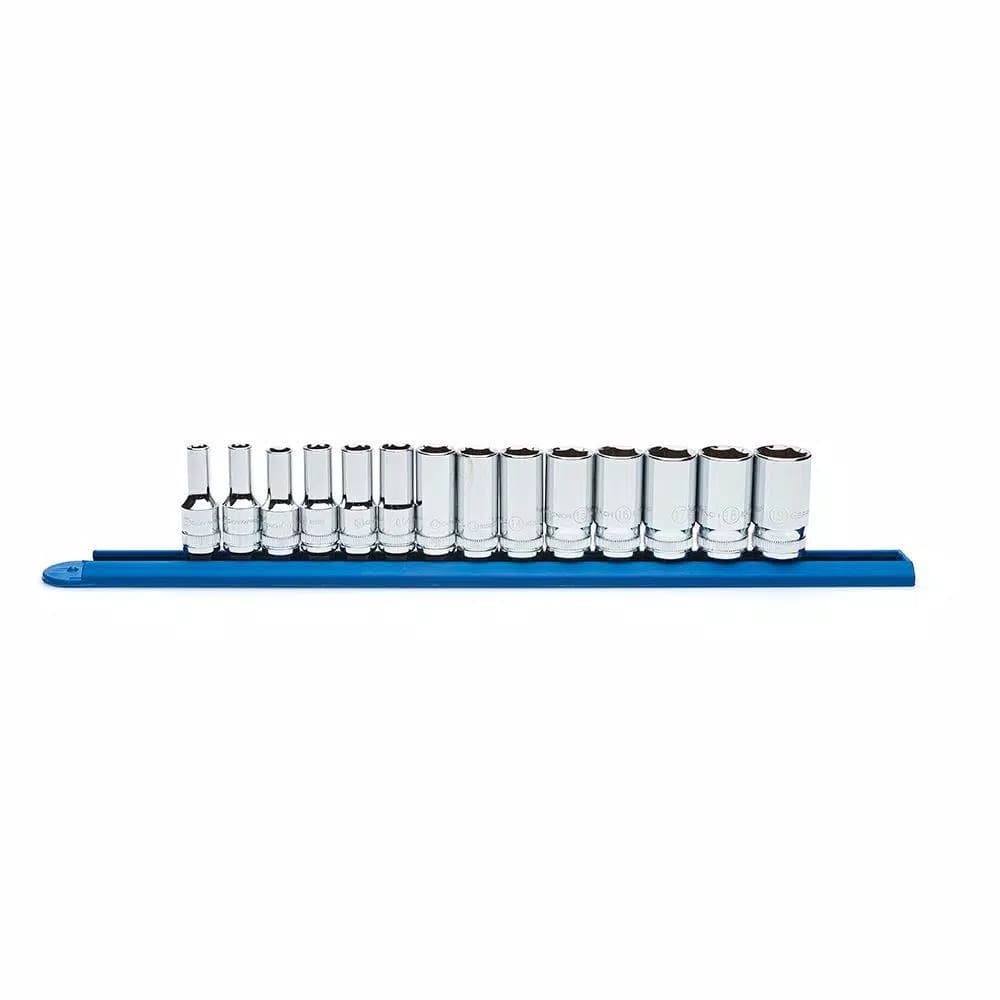 GearWrench 14-Piece 3/8 in. 6-Point Mid-Length Metric Socket Set
