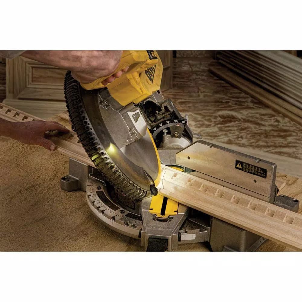 DEWALT 12 in. Double-Bevel Compound Miter Saw with XPS Light, 15 Amp Corded