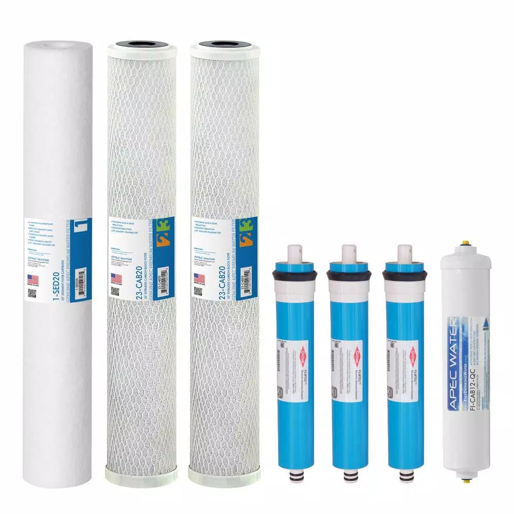 APEC Water Systems 240 GPD Light Commercial Reverse Osmosis Replacement Filter Set (7-Piece)