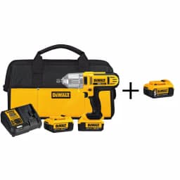DEWALT 20V MAX Cordless 1/2 in. High Torque Impact Wrench Kit with (3) Batteries and Charger thumbnail 1