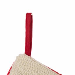 Glitzhome Handmade Hooked Cat Christmas Stocking, 20 in. Holiday Decor thumbnail 2