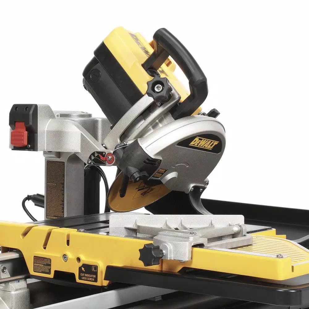 DEWALT 10 in. Wet Tile Saw with Stand, 1.5 HP Motor, 24 in. Ripping Capacity