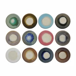 3R Studios 12-Piece Round Stoneware Trivet and Serving Board Set, Multicolor thumbnail 1