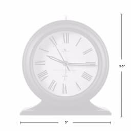 FirsTime Antollini 5 in. Analog Tabletop Clock - Black thumbnail 4