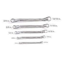 TEKTON 5-Piece 45° Offset Box End Wrench Set, SAE thumbnail 3