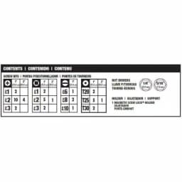 DEWALT MAXFIT 45-Piece Screwdriver Bit Set with Magnetic Bit Tip Holder thumbnail 14