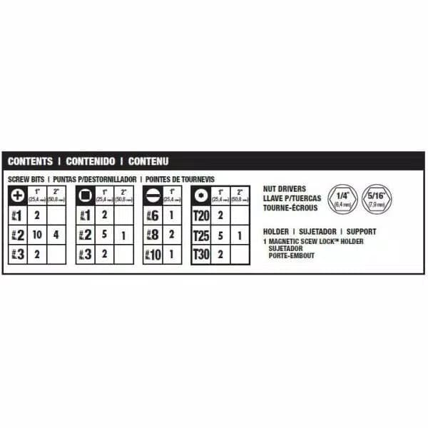 DEWALT MAXFIT 45-Piece Screwdriver Bit Set with Magnetic Bit Tip Holder